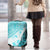 Hawaiian Tapa Luggage Cover Traditional Vintage Pattern Aqua LT05 - Polynesian Pride