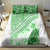 Hawaiian Tapa Bedding Set Traditional Vintage Pattern Green LT05 - Polynesian Pride