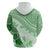 Hawaiian Tapa Hoodie Traditional Vintage Pattern Green LT05 - Polynesian Pride