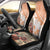 Hawaiian Tapa Car Seat Cover Traditional Vintage Pattern Orange LT05 - Polynesian Pride