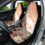 Hawaiian Tapa Car Seat Cover Traditional Vintage Pattern Orange LT05 - Polynesian Pride