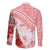 Hawaiian Tapa Family Matching Puletasi Dress and Hawaiian Shirt Traditional Vintage Pattern Red LT05 - Polynesian Pride