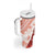 Hawaiian Tapa Tumbler With Handle Traditional Vintage Pattern Red