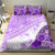 Hawaiian Tapa Bedding Set Traditional Vintage Pattern Violet LT05 - Polynesian Pride