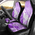 Hawaiian Tapa Car Seat Cover Traditional Vintage Pattern Violet LT05 - Polynesian Pride