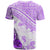 Hawaiian Tapa T Shirt Traditional Vintage Pattern Violet LT05 - Polynesian Pride