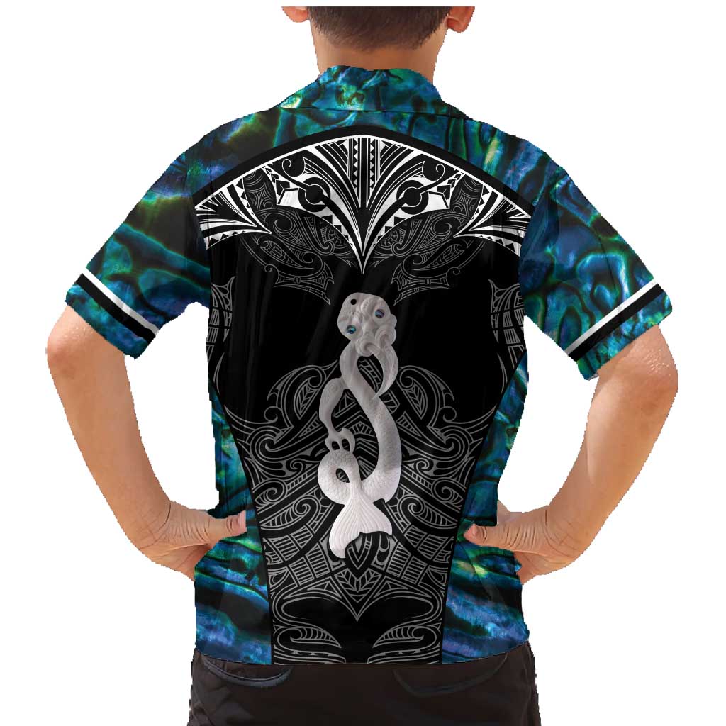 New Zealand Aotearoa Family Matching Mermaid Dress and Hawaiian Shirt Maori Taniwha Paua Shell