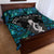 New Zealand Aotearoa Quilt Bed Set Maori Taniwha Paua Shell