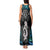 New Zealand Aotearoa Tank Maxi Dress Maori Taniwha Paua Shell