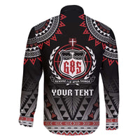 Personalised Samoa Black Saturday Family Matching Off The Shoulder Long Sleeve Dress and Hawaiian Shirt Samoa For Samoans