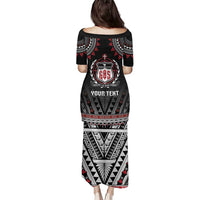 Personalised Samoa Black Saturday Family Matching Puletasi and Hawaiian Shirt Samoa For Samoans