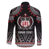 Personalised Samoa Black Saturday Family Matching Short Sleeve Bodycon Dress and Hawaiian Shirt Samoa For Samoans