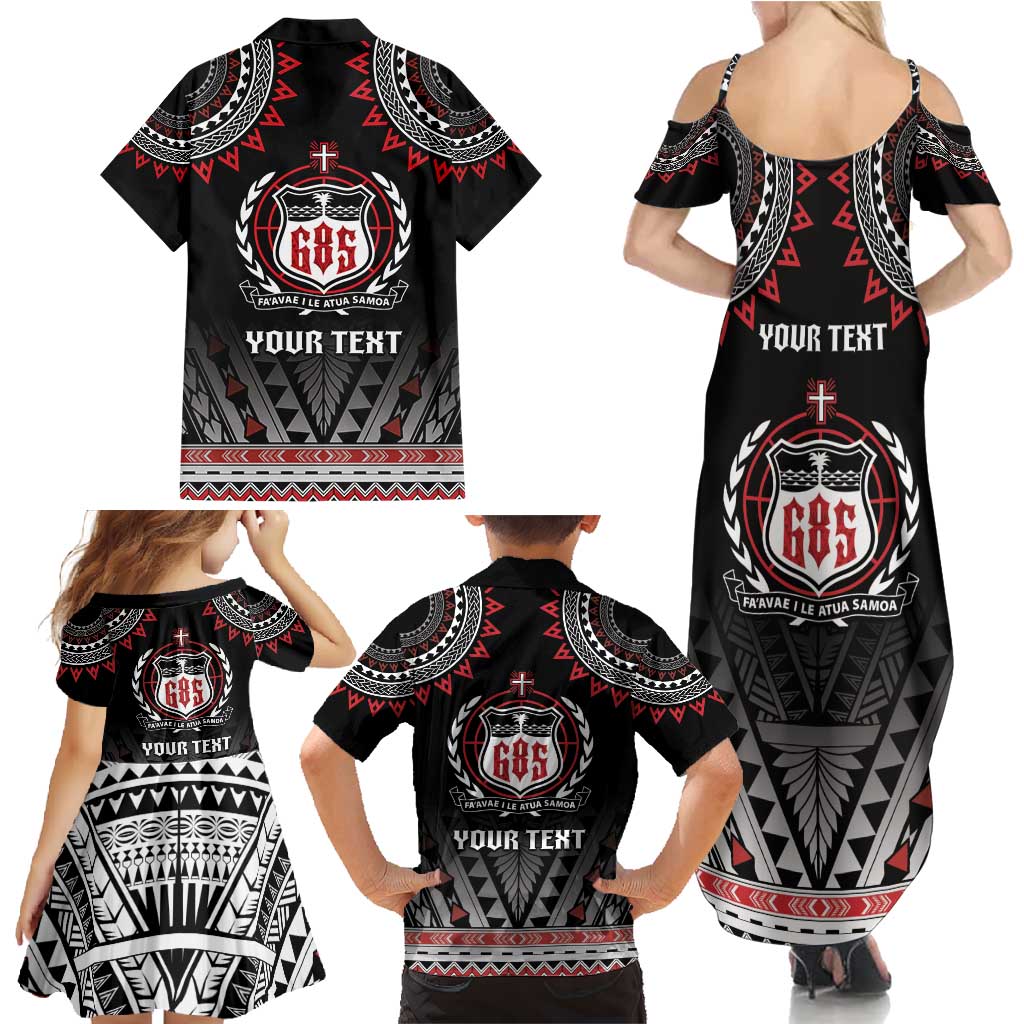 Personalised Samoa Black Saturday Family Matching Summer Maxi Dress and Hawaiian Shirt Samoa For Samoans