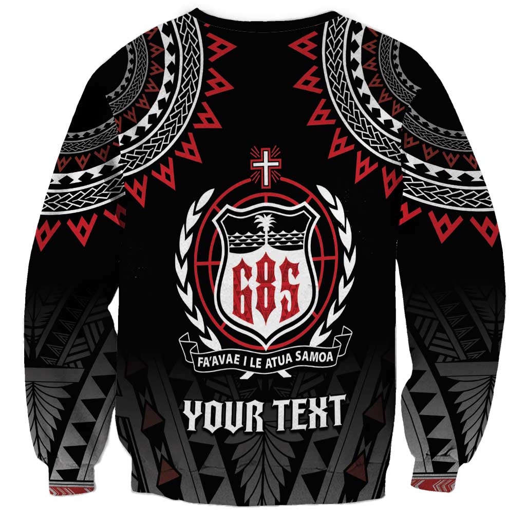 Personalised Samoa Black Saturday Sweatshirt Samoa For Samoans