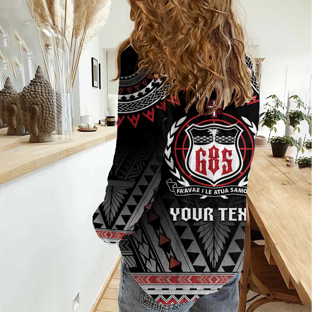 Personalised Samoa Black Saturday Women Casual Shirt Samoa For Samoans