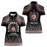 Personalised Samoa Black Saturday Women Polo Shirt Samoa For Samoans