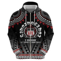 Personalised Samoa Black Saturday Zip Hoodie Samoa For Samoans