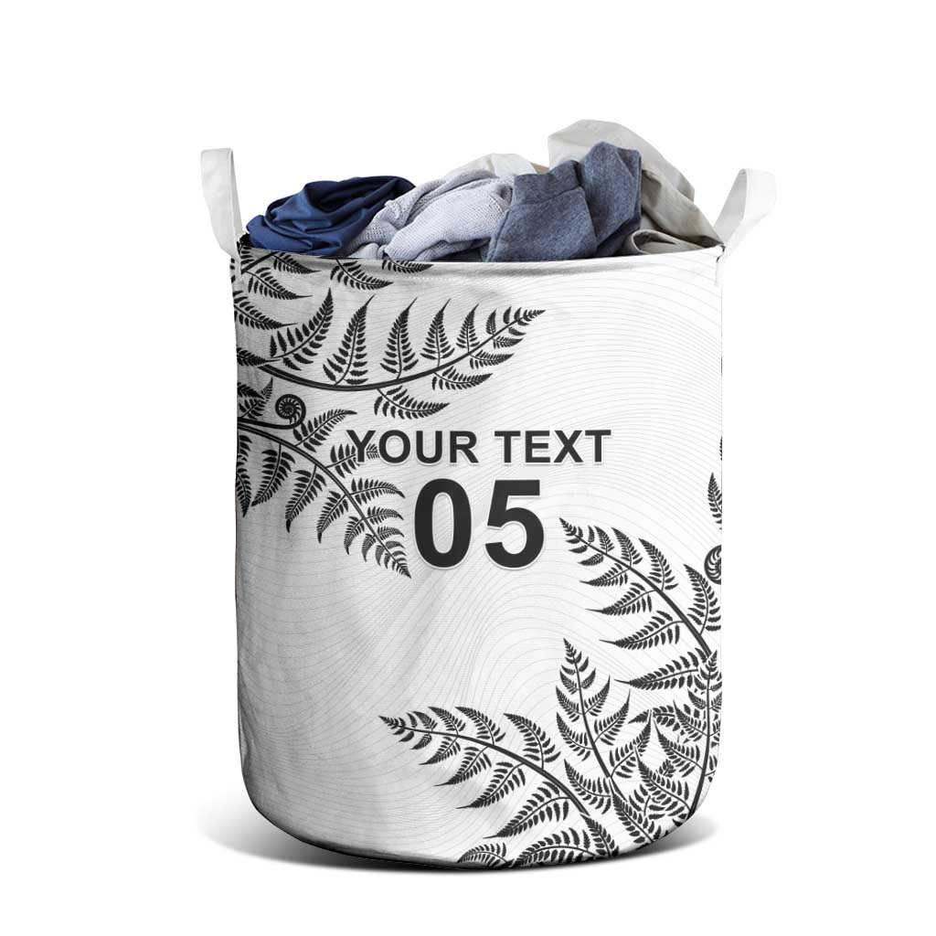 Custom New Zealand Football Laundry Basket Aotearoa Pride - Polynesian Pride