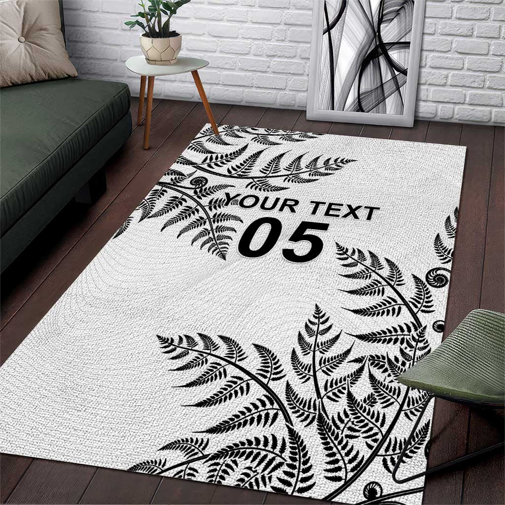 Custom New Zealand Football Area Rug Aotearoa Pride - Polynesian Pride