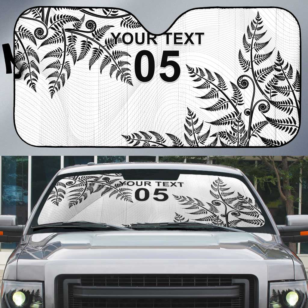 Custom New Zealand Football Auto Sun Shade Aotearoa Pride - Polynesian Pride