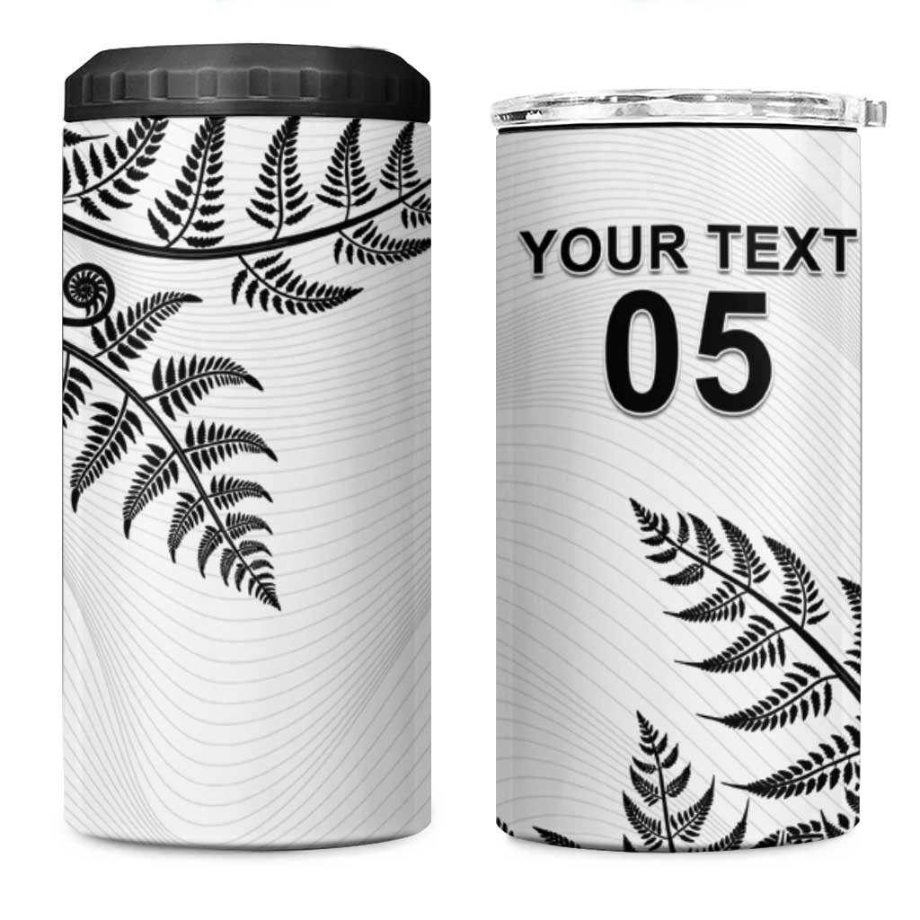 Custom New Zealand Football 4 in 1 Can Cooler Tumbler Aotearoa Pride - Polynesian Pride