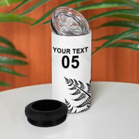 Custom New Zealand Football 4 in 1 Can Cooler Tumbler Aotearoa Pride - Polynesian Pride