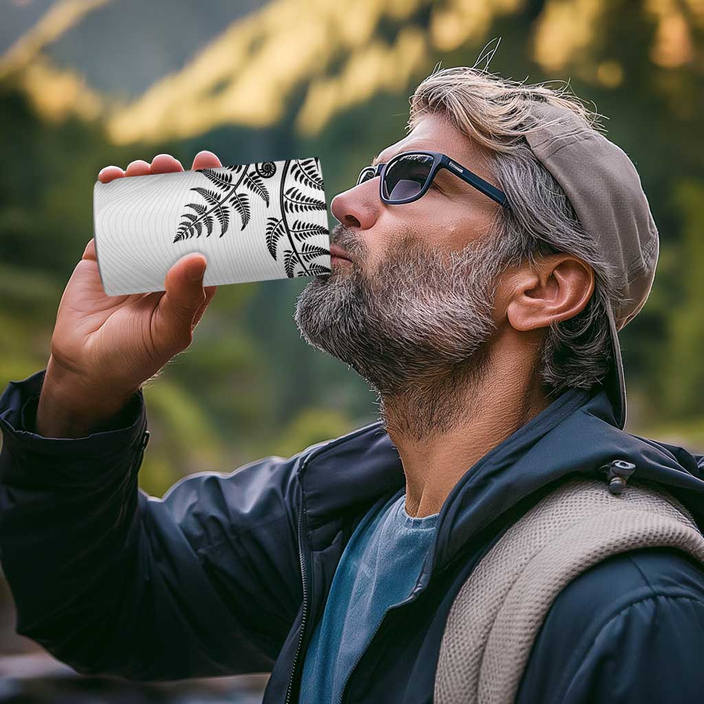 Custom New Zealand Football 4 in 1 Can Cooler Tumbler Aotearoa Pride - Polynesian Pride