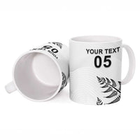 Custom New Zealand Football Ceramic Mug Aotearoa Pride - Polynesian Pride