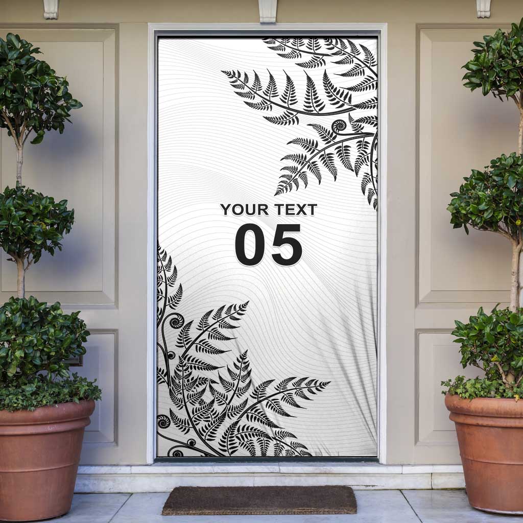 Custom New Zealand Football Door Cover Aotearoa Pride - Polynesian Pride