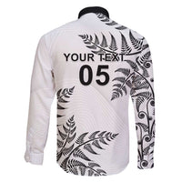 Custom New Zealand Football Family Matching Long Sleeve Bodycon Dress and Hawaiian Shirt Aotearoa Pride - Polynesian Pride