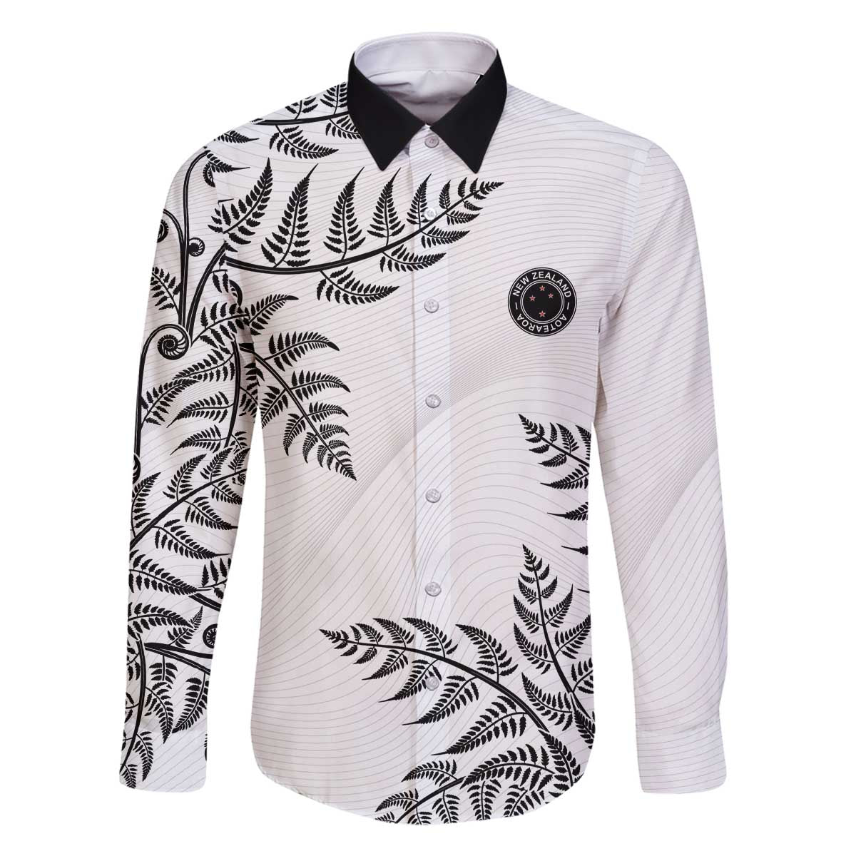 Custom New Zealand Football Family Matching Off The Shoulder Long Sleeve Dress and Hawaiian Shirt Aotearoa Pride - Polynesian Pride