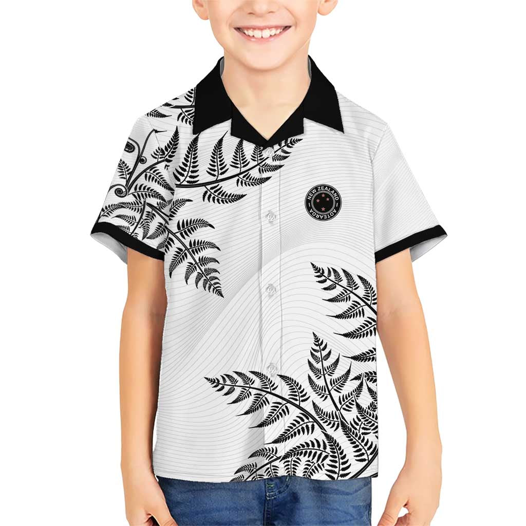 Custom New Zealand Football Family Matching Short Sleeve Bodycon Dress and Hawaiian Shirt Aotearoa Pride - Polynesian Pride