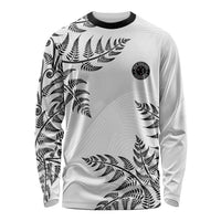 Custom New Zealand Football Long Sleeve Shirt Aotearoa Pride - Polynesian Pride