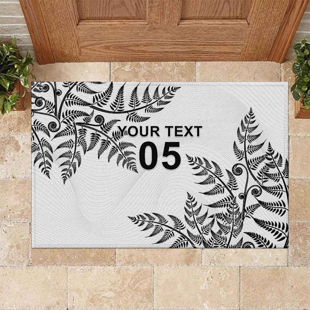 Custom New Zealand Football Rubber Doormat Aotearoa Pride - Polynesian Pride