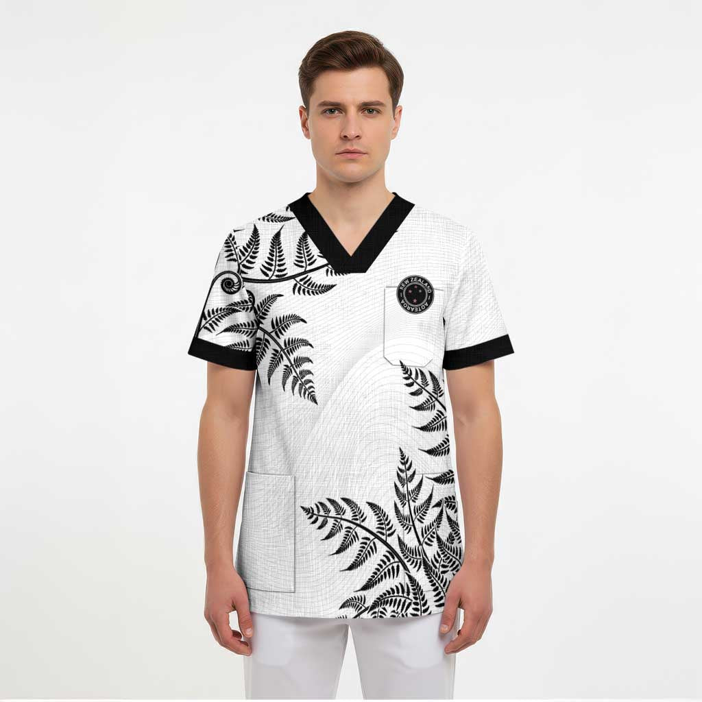 Custom New Zealand Football Scrub Top Aotearoa Pride - Polynesian Pride