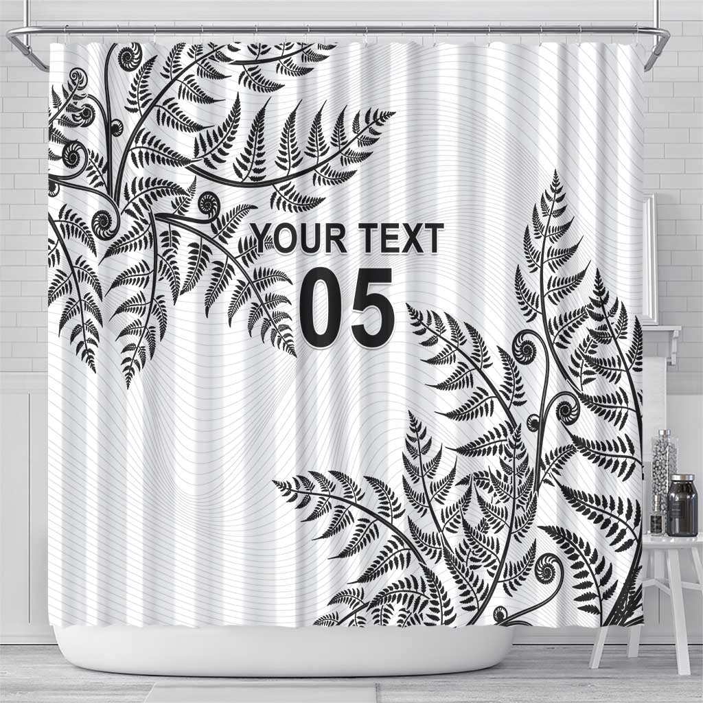 Custom New Zealand Football Shower Curtain Aotearoa Pride - Polynesian Pride