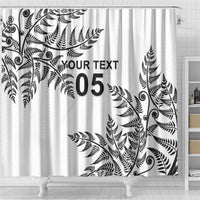 Custom New Zealand Football Shower Curtain Aotearoa Pride - Polynesian Pride