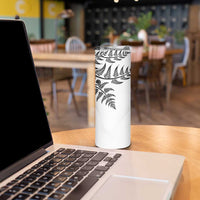 Custom New Zealand Football Skinny Tumbler Aotearoa Pride - Polynesian Pride