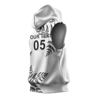 Custom New Zealand Football Sleeveless Hoodie Aotearoa Pride - Polynesian Pride