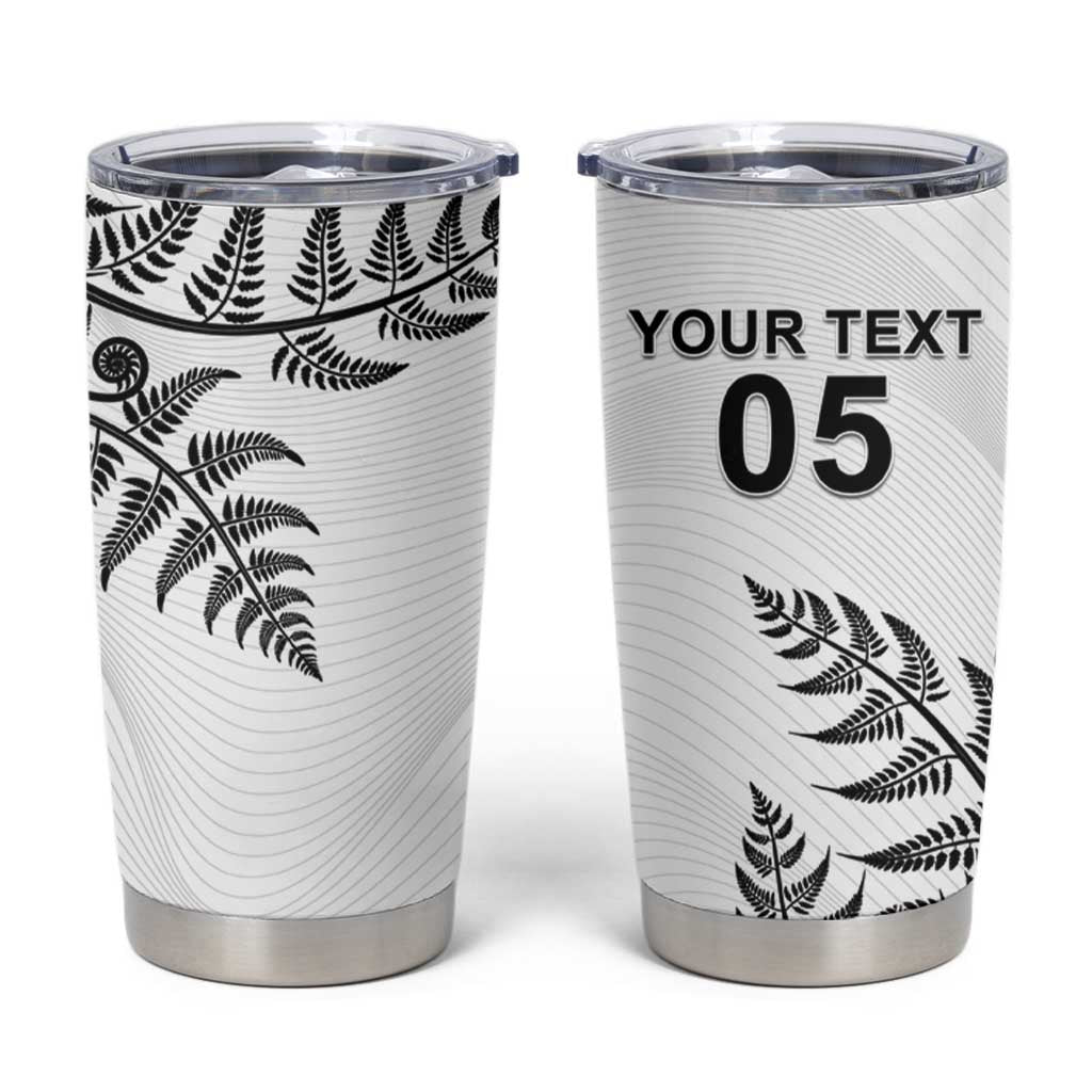 Custom New Zealand Football Tumbler Cup Aotearoa Pride - Polynesian Pride