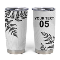 Custom New Zealand Football Tumbler Cup Aotearoa Pride - Polynesian Pride