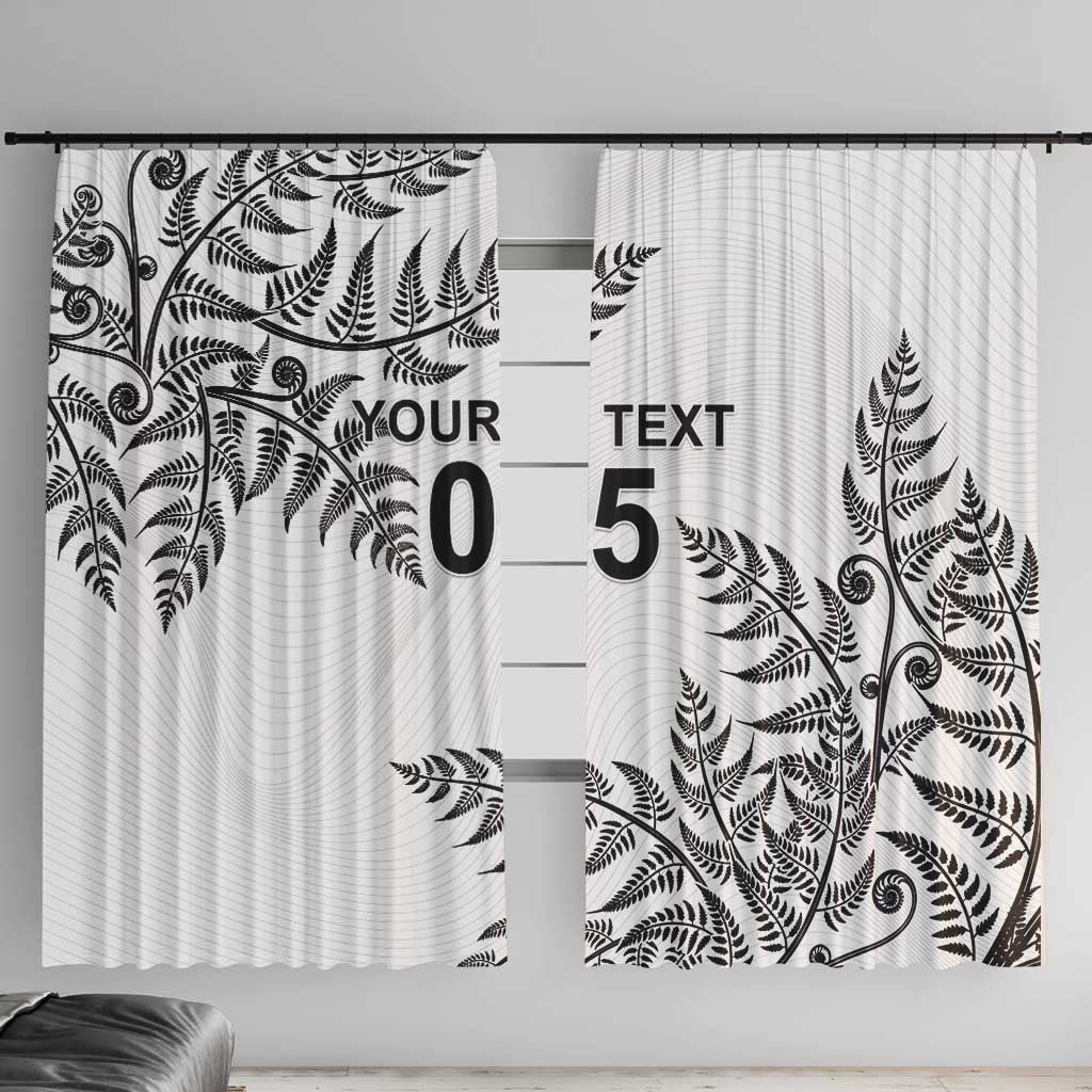 Custom New Zealand Football Window Curtain Aotearoa Pride - Polynesian Pride