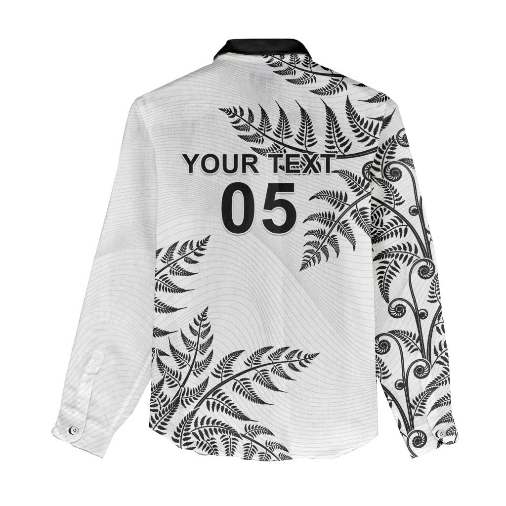 Custom New Zealand Football Women Casual Shirt Aotearoa Pride - Polynesian Pride