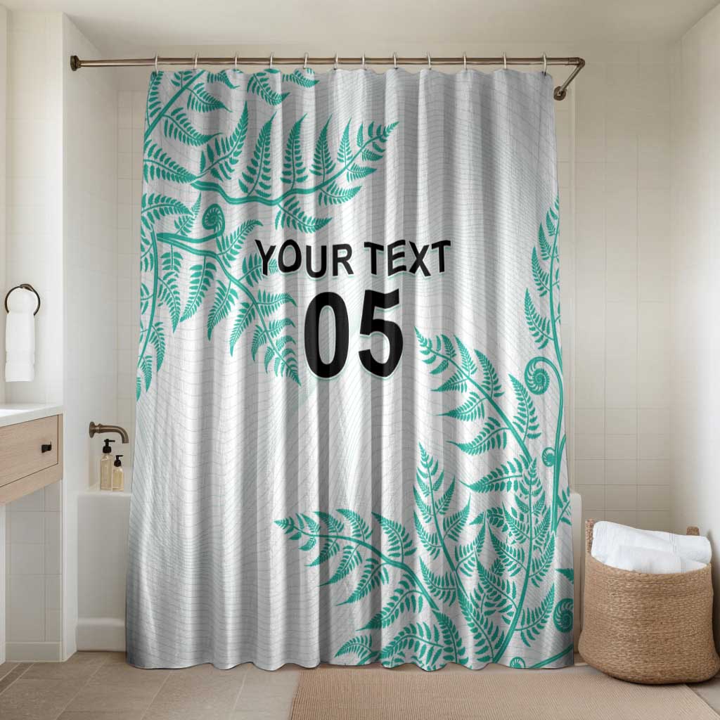 Custom New Zealand Football Bathroom Set Aotearoa Pride Aqua Version - Polynesian Pride