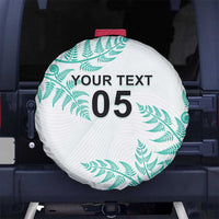 Custom New Zealand Football Spare Tire Cover Aotearoa Pride Aqua Version - Polynesian Pride