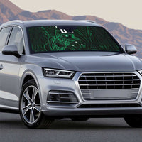 Custom New Zealand Fishing Auto Sun Shade Maori Tribal Pattern - Polynesian Pride