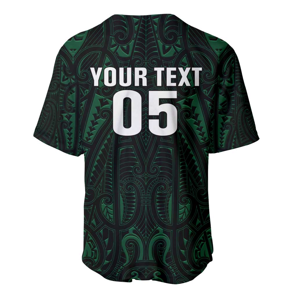 Custom New Zealand Fishing Baseball Jersey Maori Tribal Pattern - Polynesian Pride