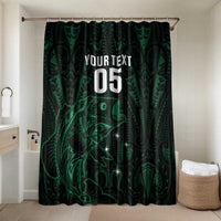 Custom New Zealand Fishing Bathroom Set Maori Tribal Pattern - Polynesian Pride