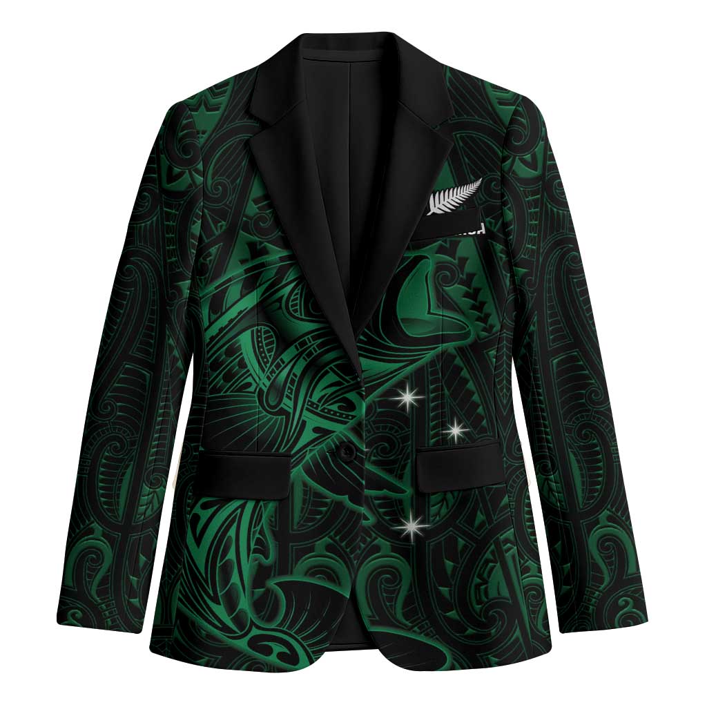 Custom New Zealand Fishing Blazer Maori Tribal Pattern - Polynesian Pride