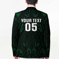 Custom New Zealand Fishing Blazer Maori Tribal Pattern - Polynesian Pride